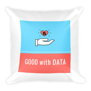 Good with Data Throw Pillow